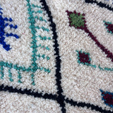 Patterned Beni Ourain wool rug
