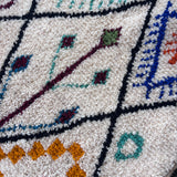 Patterned Beni Ourain wool rug