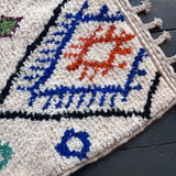 Patterned Beni Ourain wool rug