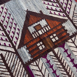 House in the woods rug