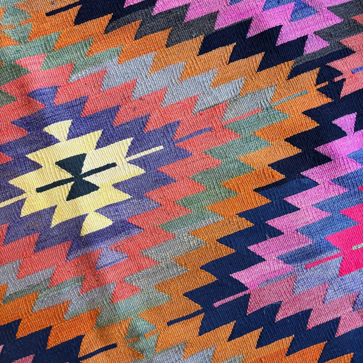 Turkish geometric rug