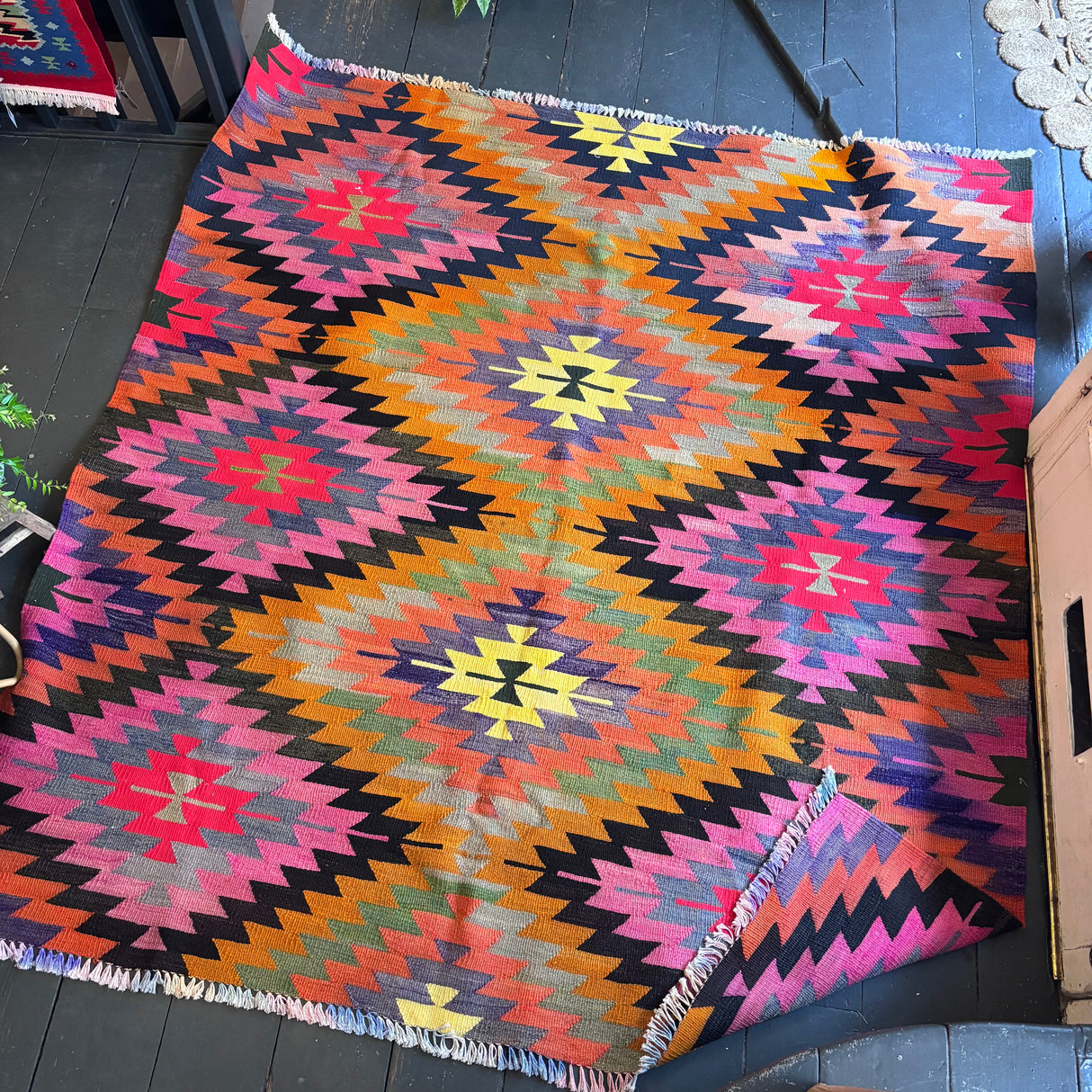 Turkish geometric rug