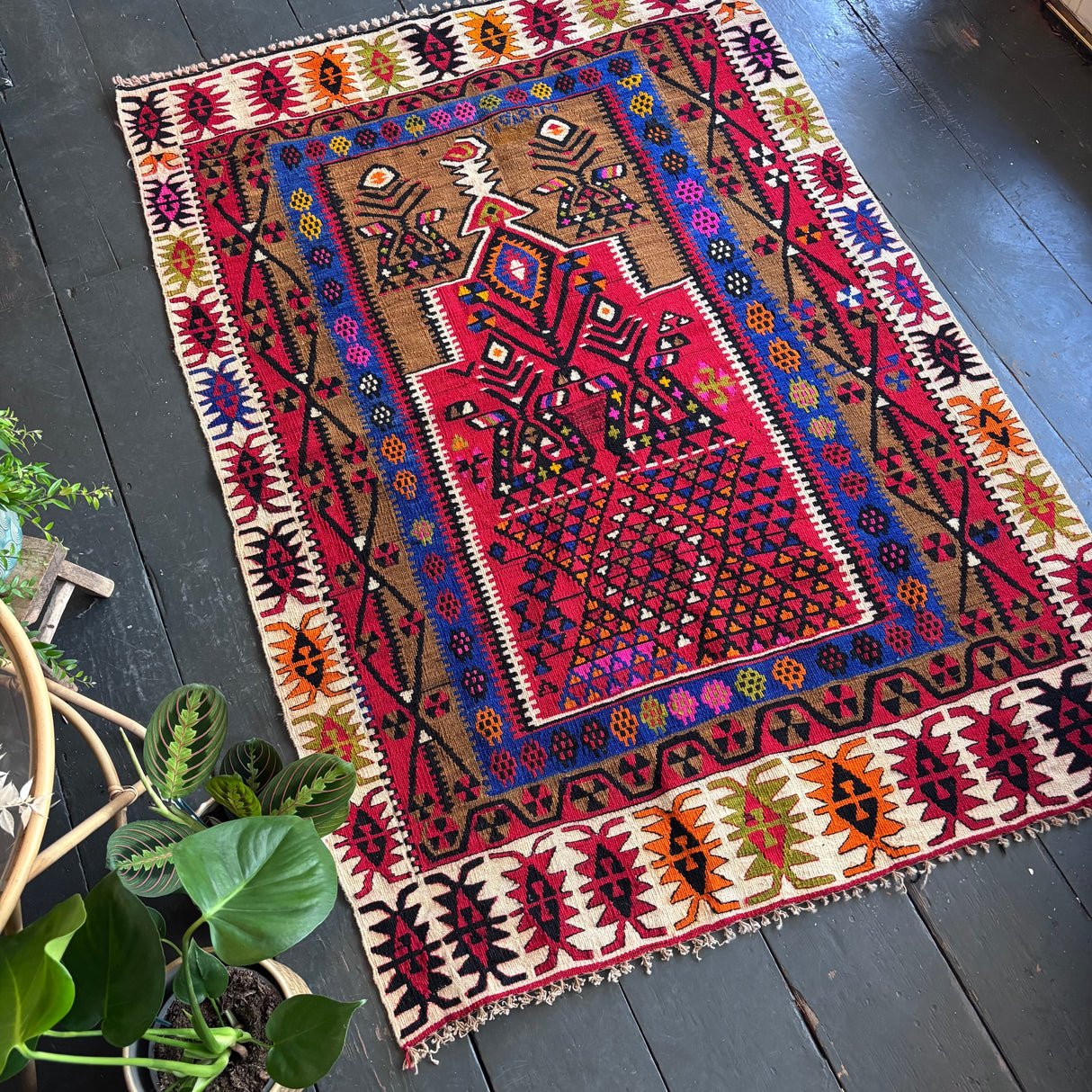 Bright Persian kilim