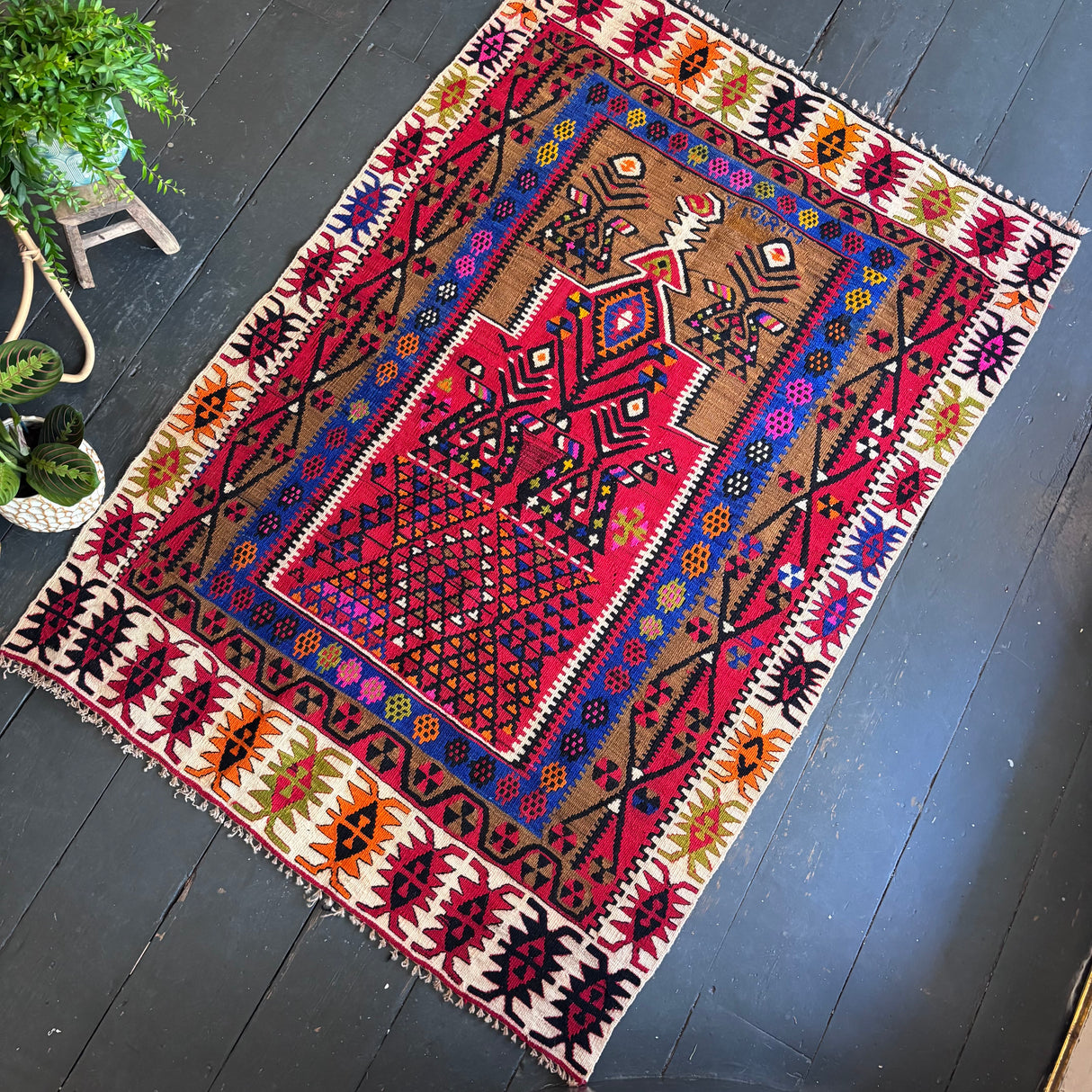 Bright Persian kilim