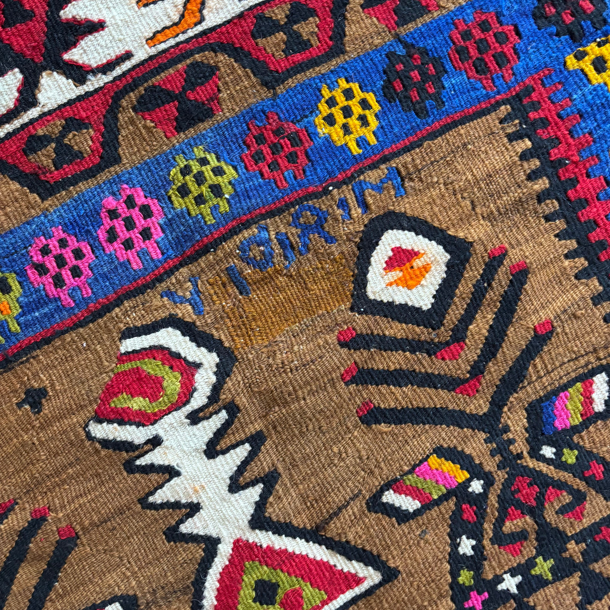 Bright Persian kilim