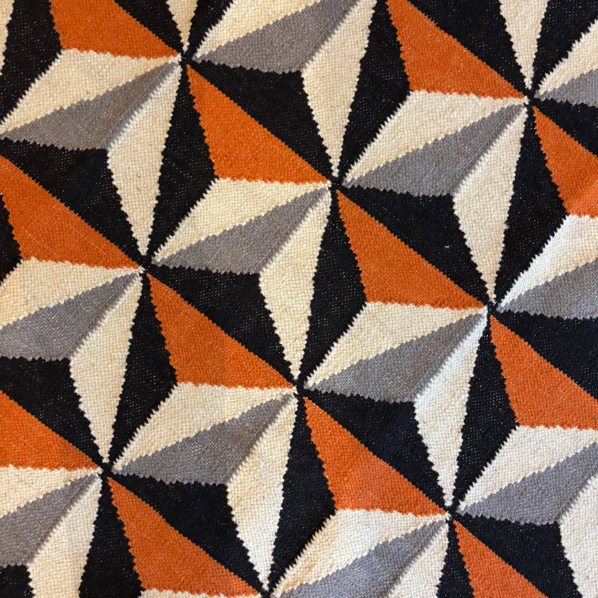 Scandi geometric kilim