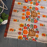 Scandi flower rug