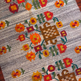 Scandi flower rug