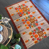 Scandi flower rug