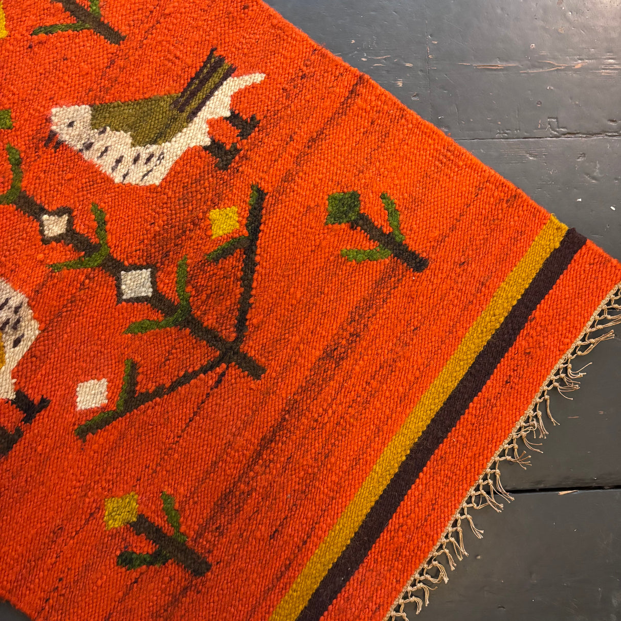 Scandi bird rug