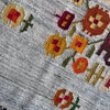 Scandinavian floral runner rug
