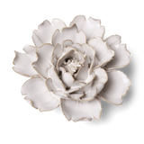 Ivory Rose ceramic flower