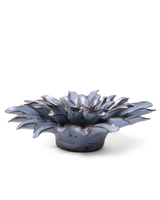 Blue Grey Gerbera Daisy ceramic flower
