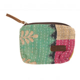 Sari kantha pouch (small)