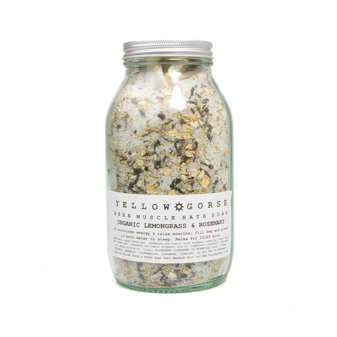 Energising muscle relief bath salts