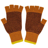Lambswool fingerless gloves