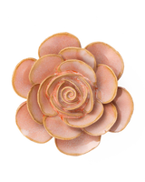 Peach Pink Ranunculus ceramic flower