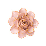 Pink Zinnia ceramic flower