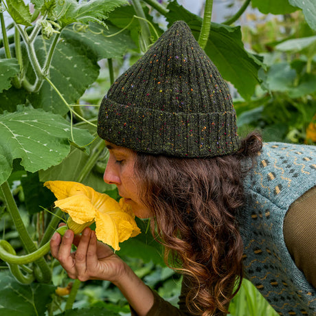 Donegal Beanie (dark green)