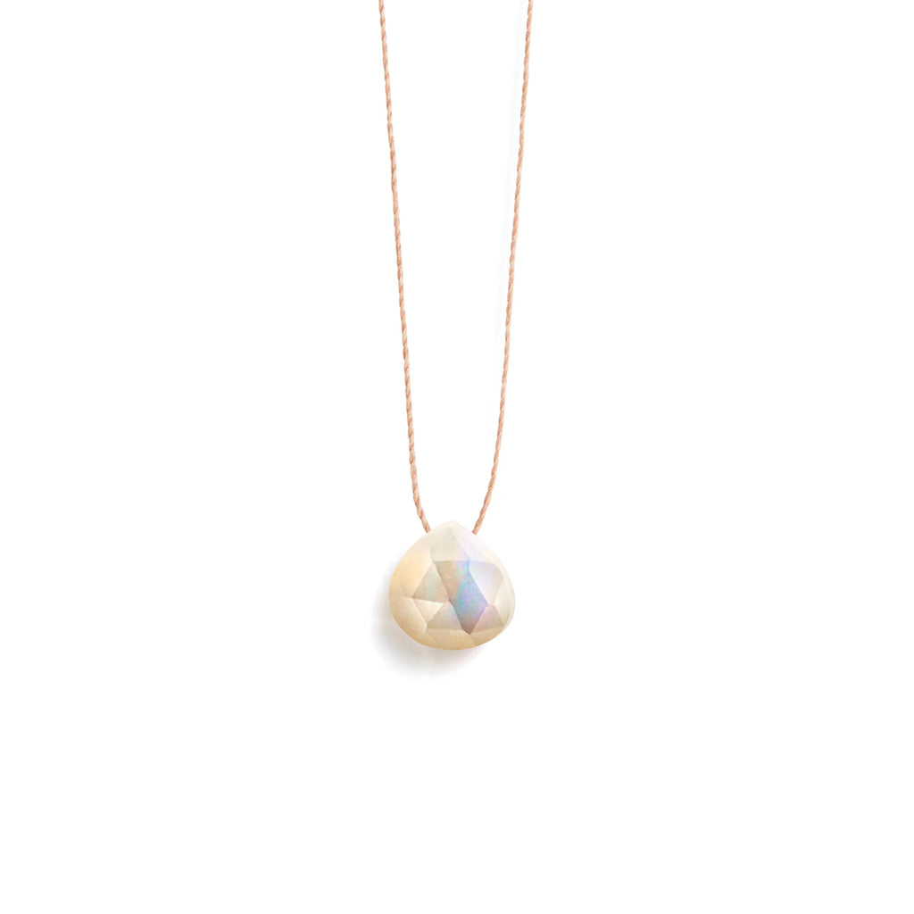 Mother of pearl fine cord necklace