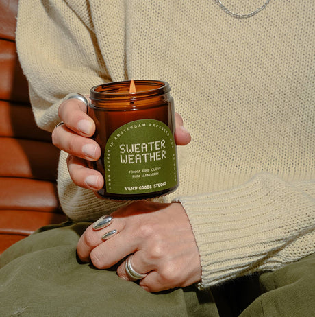 Sweater weather scented candle