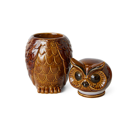 Ceramic owl jar