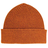 Unisex lambswool beanie (Rust)