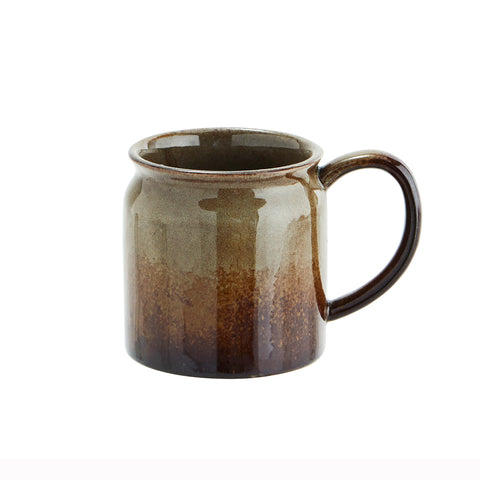 Dark glaze stoneware mug