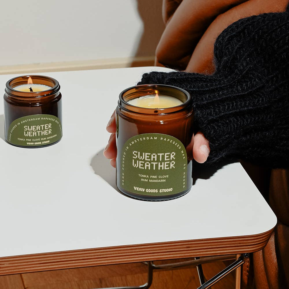 Sweater weather scented candle