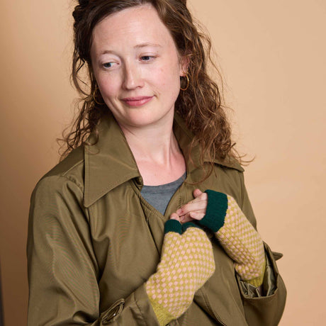 Lambswool wrist warmers