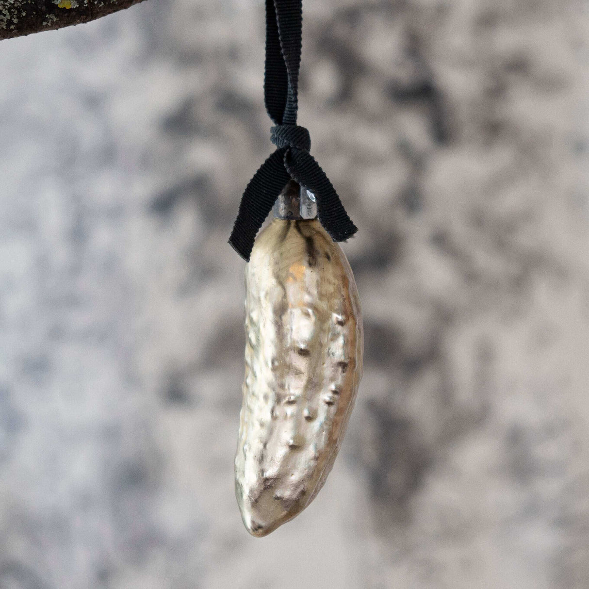 Glass pickle Christmas decoration