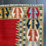 Vintage red kilim