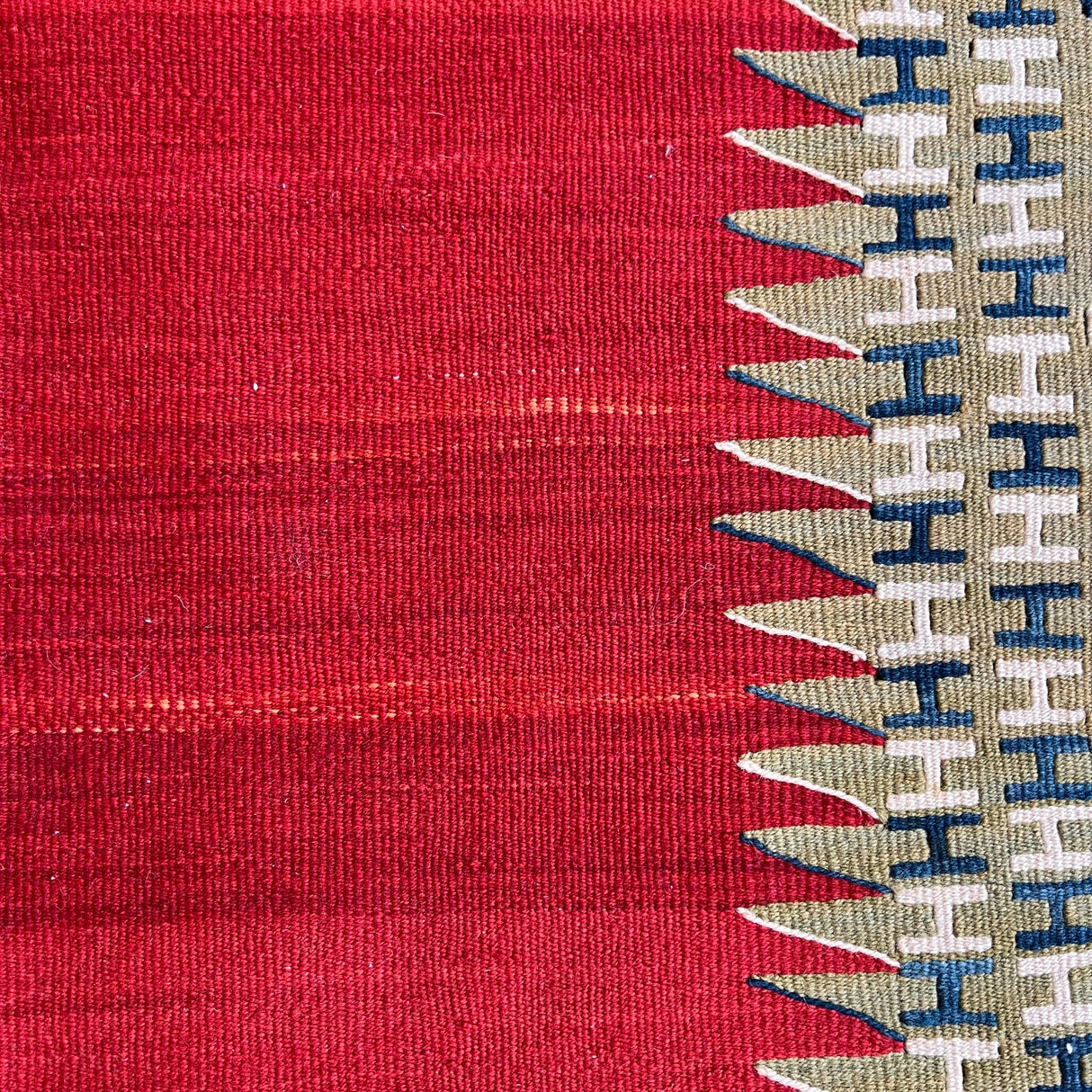 Vintage red kilim