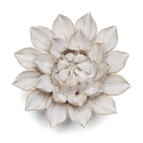Ivory Dahlia ceramic flower