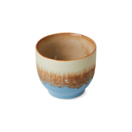 70s Ceramics cafe cup (azure )