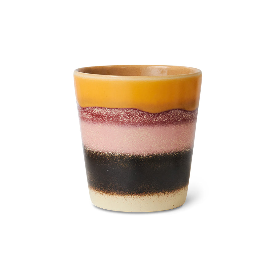 70s ceramics coffee cup (Sunset)