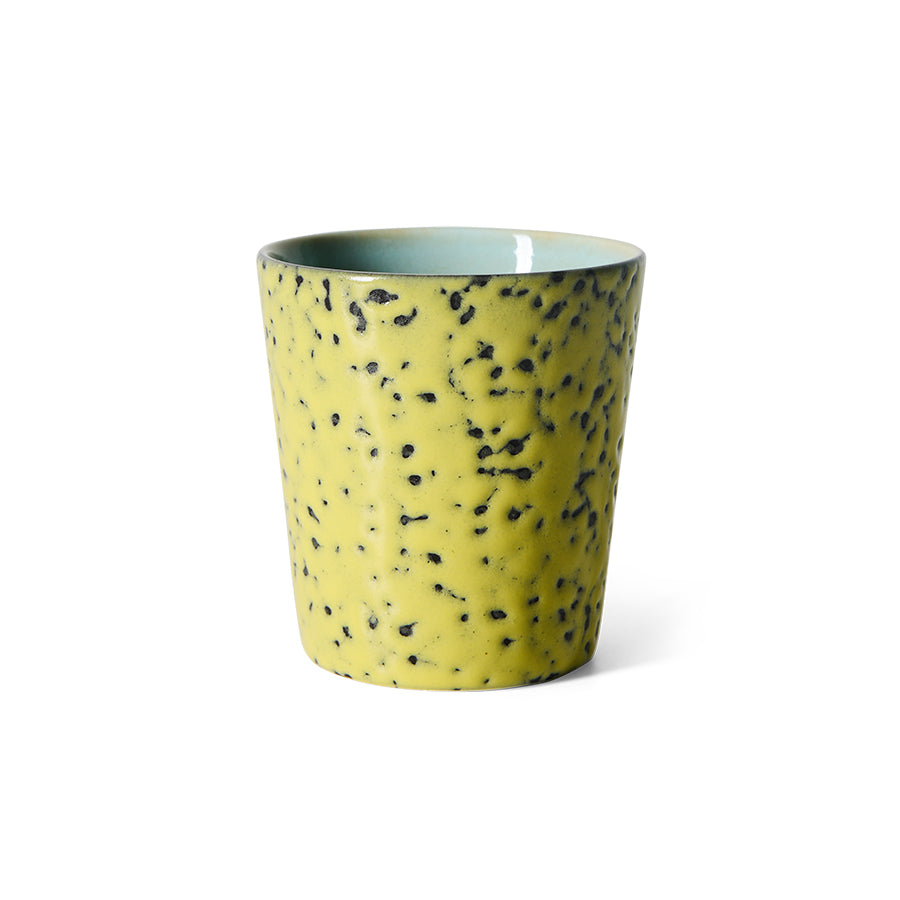 70s ceramics coffee cup (Corn)