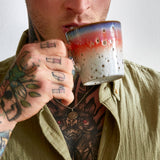 70s Ceramics americano mug (Asteroids)