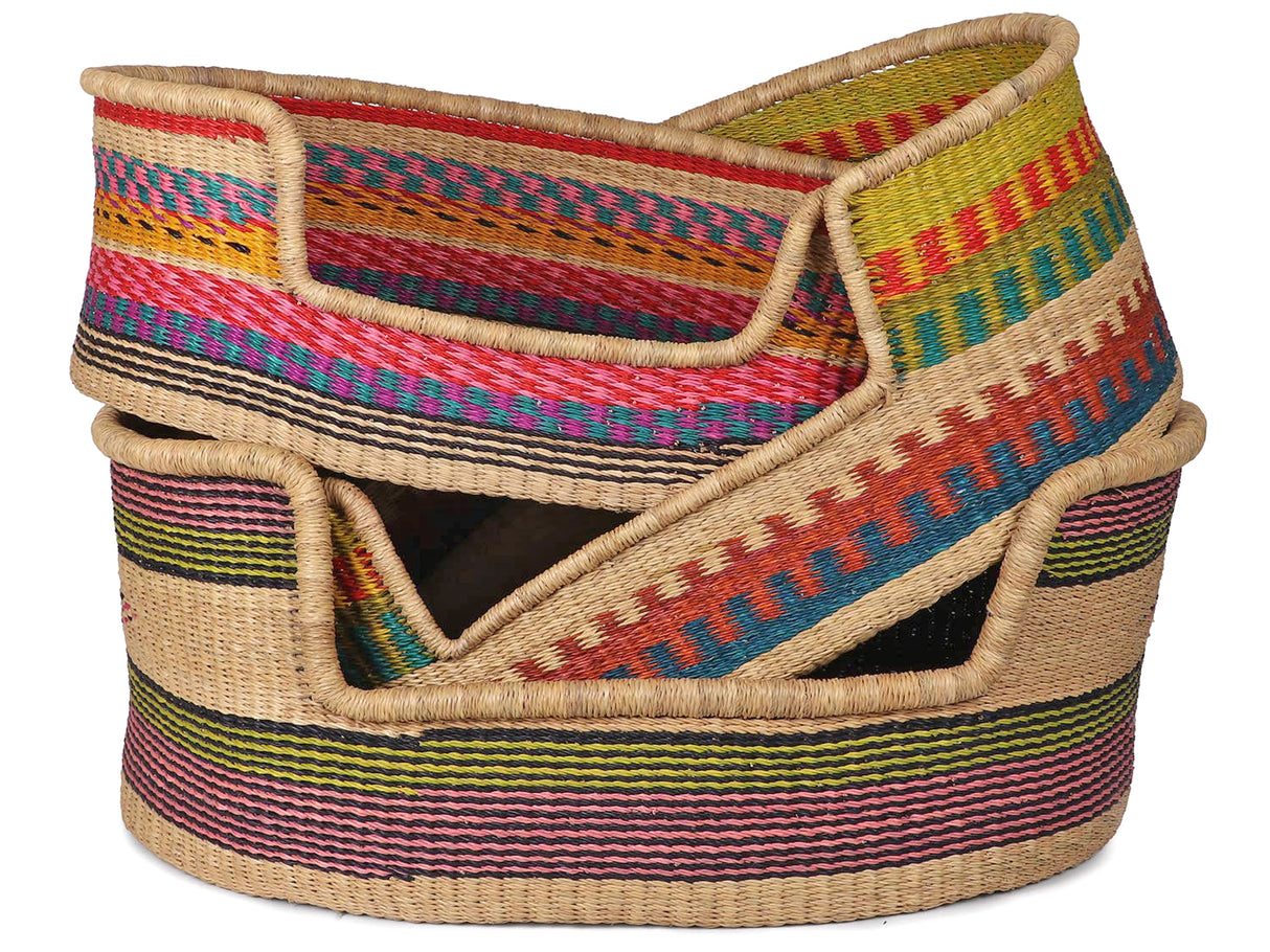 Handwoven pet basket