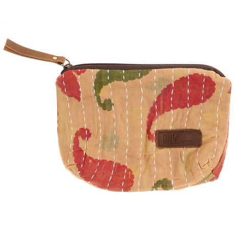 Sari kantha pouch (small)