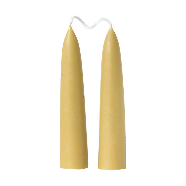 Giant stubby beeswax candles