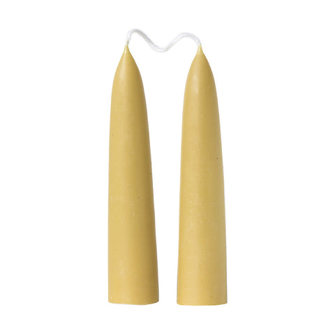 Giant stubby beeswax candles