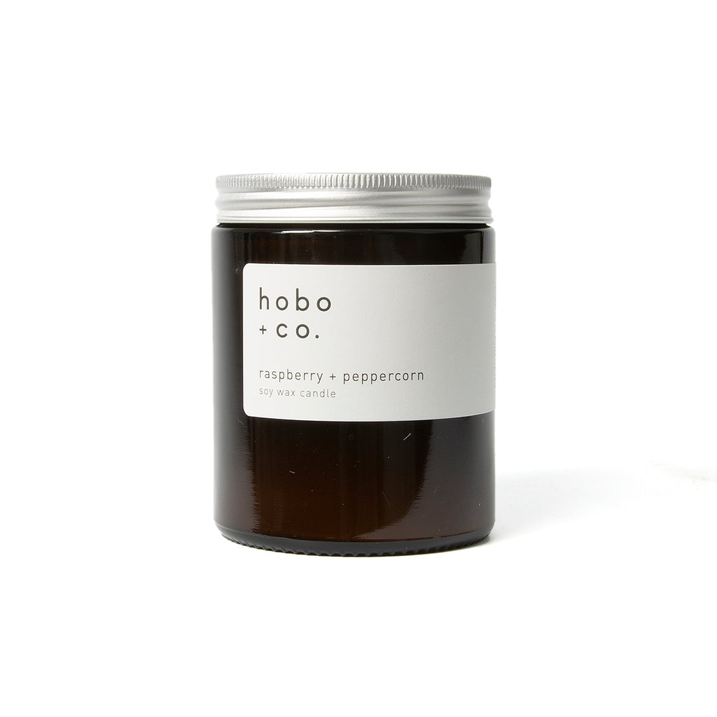 Raspberry & peppercorn soy candle